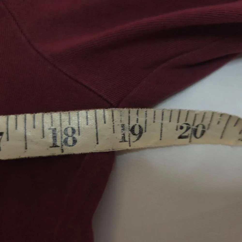 Vineyard Vines Burgundy Red Whale Long Sleeve‎ Pocket Tee Mens XS